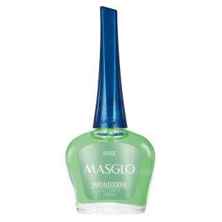 ESMALTE MASGLO 13.5 ML BASE ESMALTADO FORTALECEDOR DE UÑAS AJO LIMÓN CVL - 1
