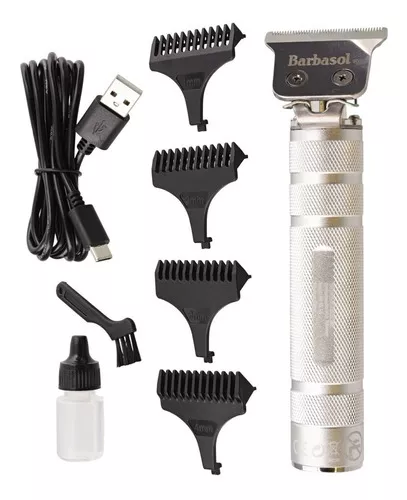 DESVELLADORA BARBASOL TRIMMER USB PRECISIÓN 4 PEINES 120 MIN PLATEADO - 2