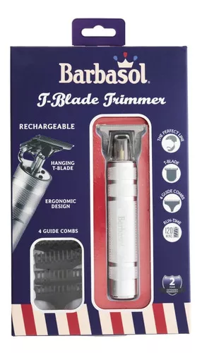 DESVELLADORA BARBASOL TRIMMER USB PRECISIÓN 4 PEINES 120 MIN PLATEADO - 3