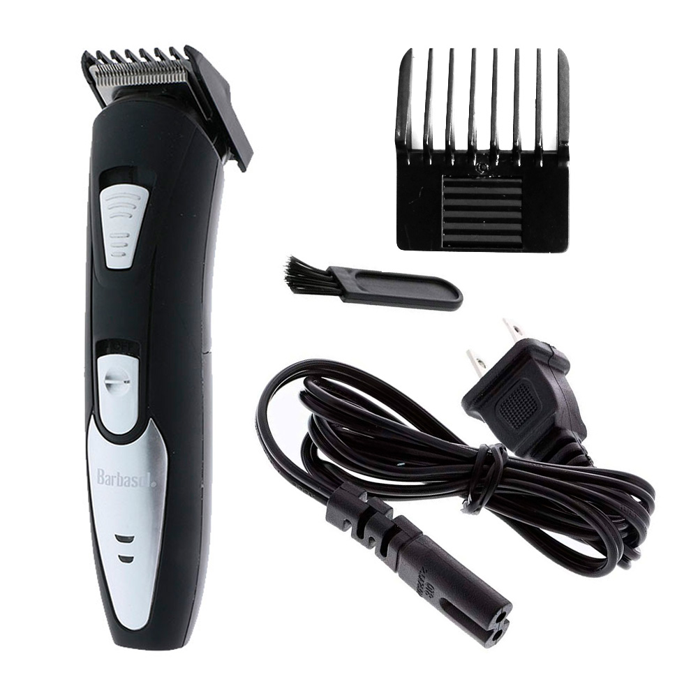 AFEITADORA INALÁMBRICO BARBASOL CORTADORA BARBA USB AJUSTABLE 5 PIEZAS NEGRO - 1