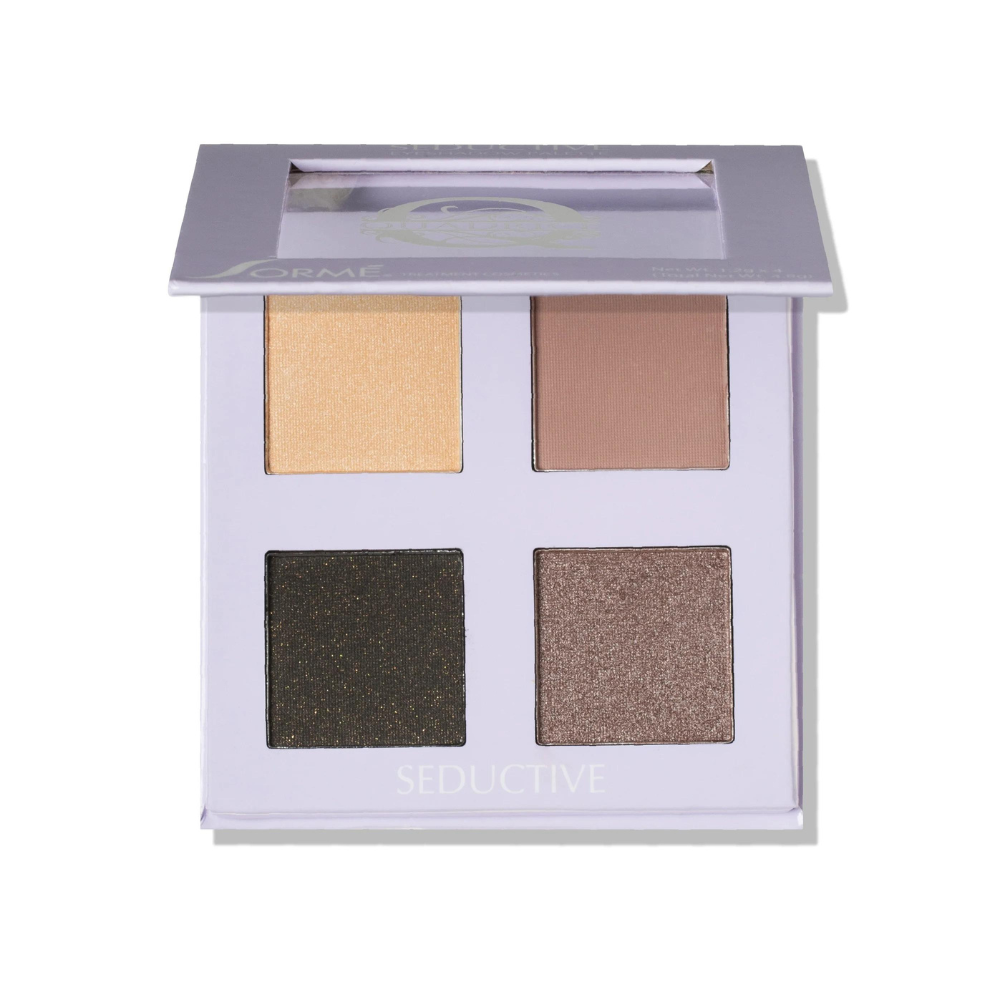 PALETA SOMBRAS COSMETICAVAL CEJAS SORMÉ 4 COLORES MARRONES USA - 1