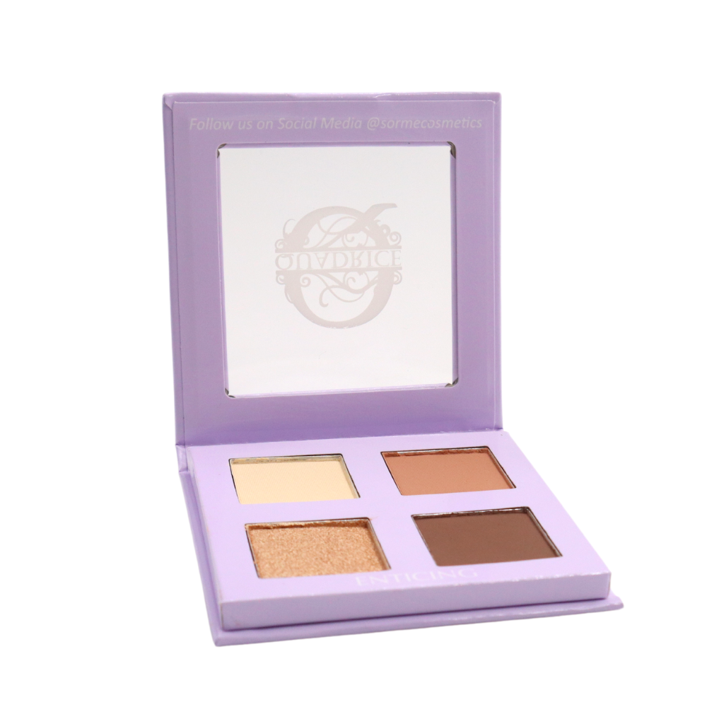 PALETA SOMBRAS COSMETICAVAL CEJAS SORMÉ 4 COLORES BEIGE USA - 2