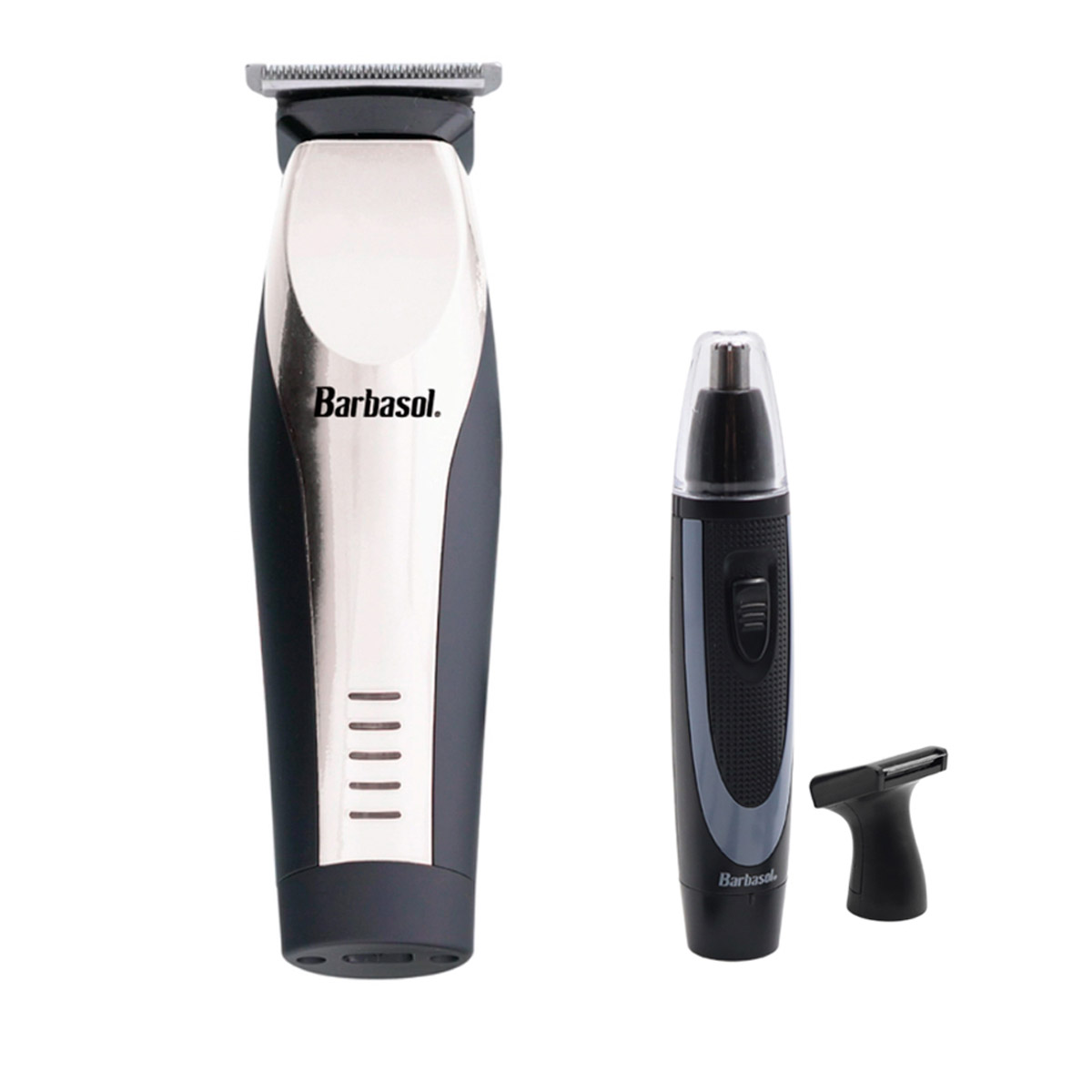 TRIMMER INALÁMBRICO BARBASOL TBLADE CABEZAL GIRATORIO Y DESVELLADORA NARIZ OIDOS 1 VELOCIDAD - 1