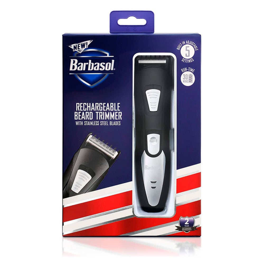 AFEITADORA CORTADORA BARBA USB BARBASOL + ACEITE DE BARBA - 3