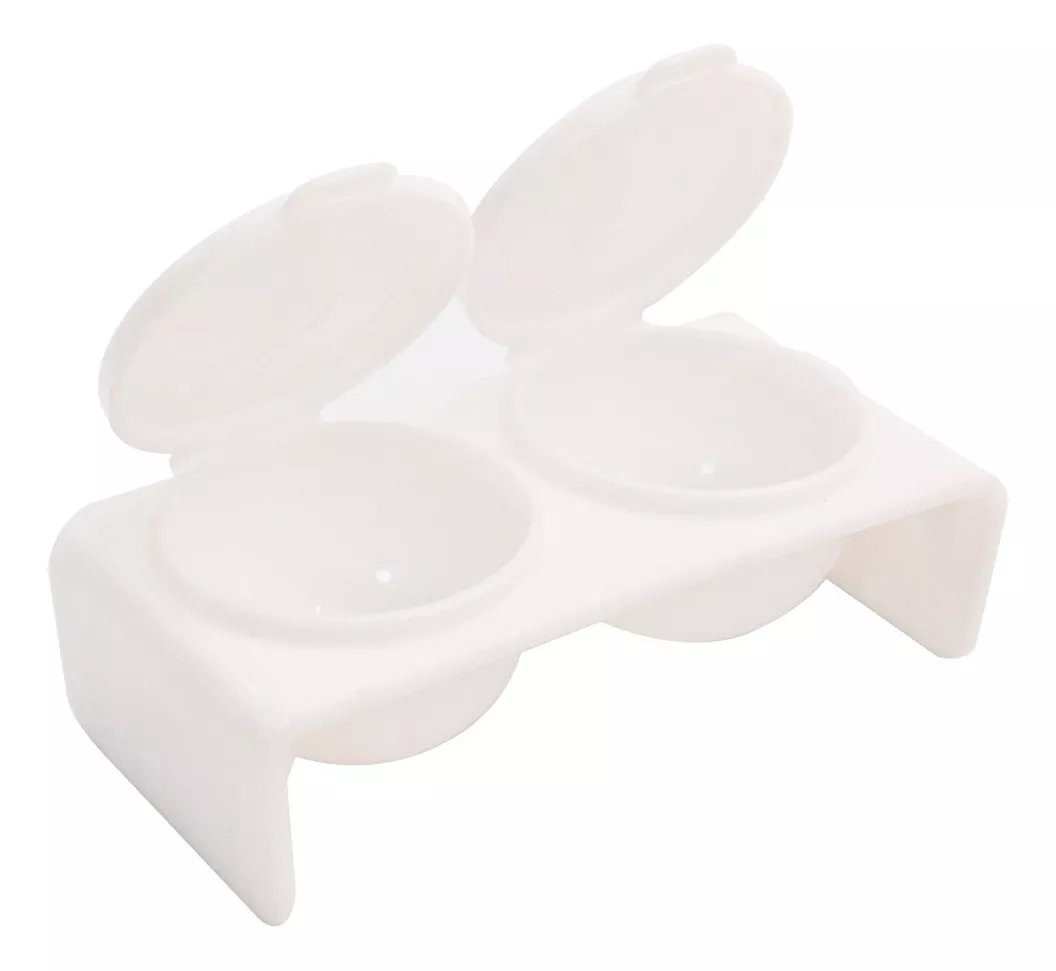 POCILLO COSMETICAVAL DOBLE PARA APLICAR LÍQUIDO ACRÍLICO PARA UÑAS - 1