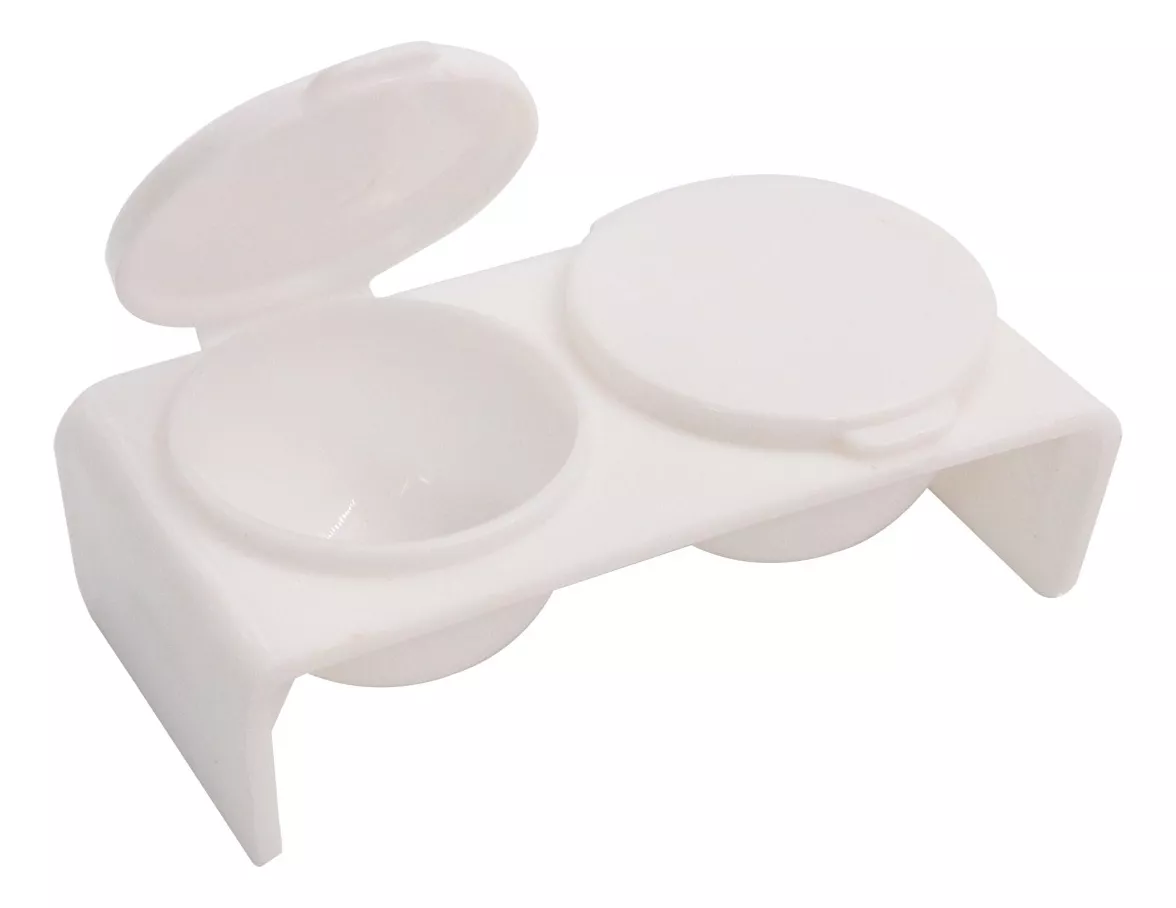 POCILLO COSMETICAVAL DOBLE PARA APLICAR LÍQUIDO ACRÍLICO PARA UÑAS - 2