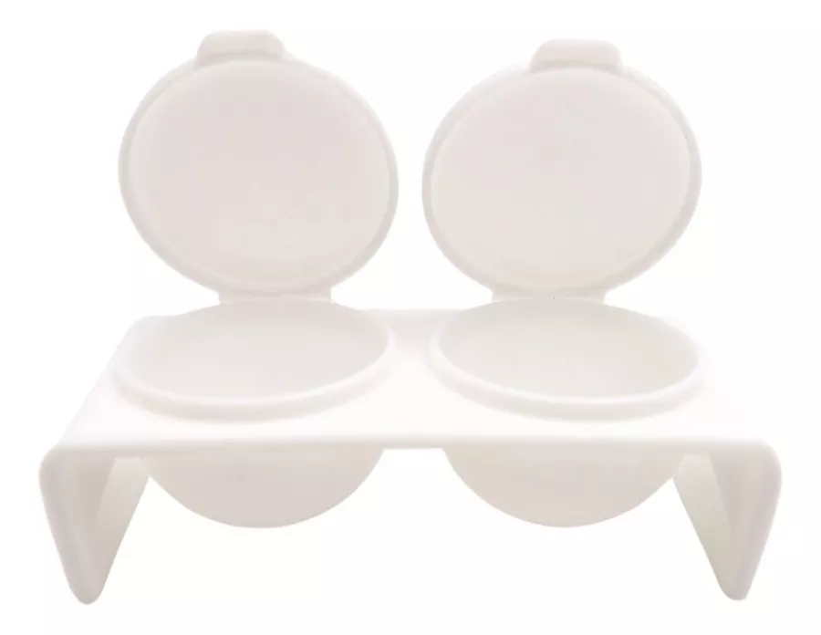 POCILLO COSMETICAVAL DOBLE PARA APLICAR LÍQUIDO ACRÍLICO PARA UÑAS - 3