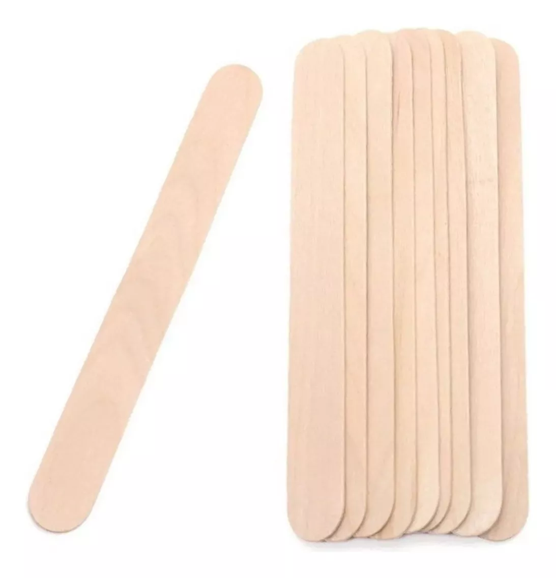SET X10 PALETAS DE MADERA COSMETICAVAL PARA DEPILACIÓN CON CERA - 1
