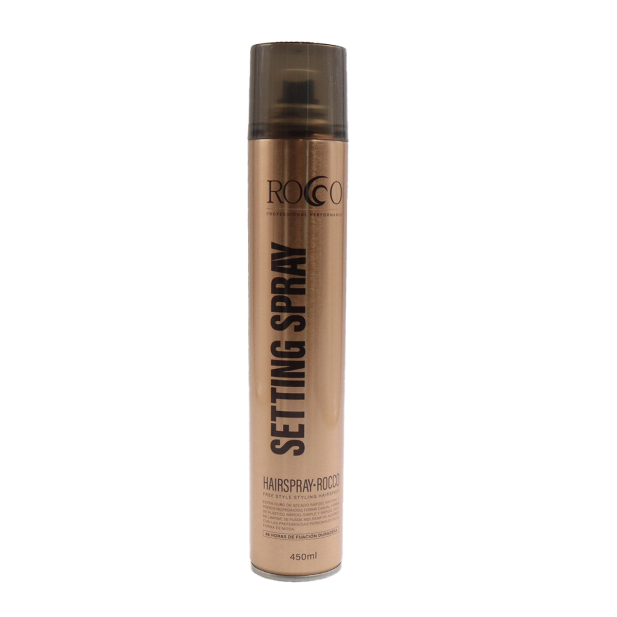 LACA ROCCO FIJADOR SECO FUERTE 8+ PROFESIONAL 72HRS 450 ML - 1