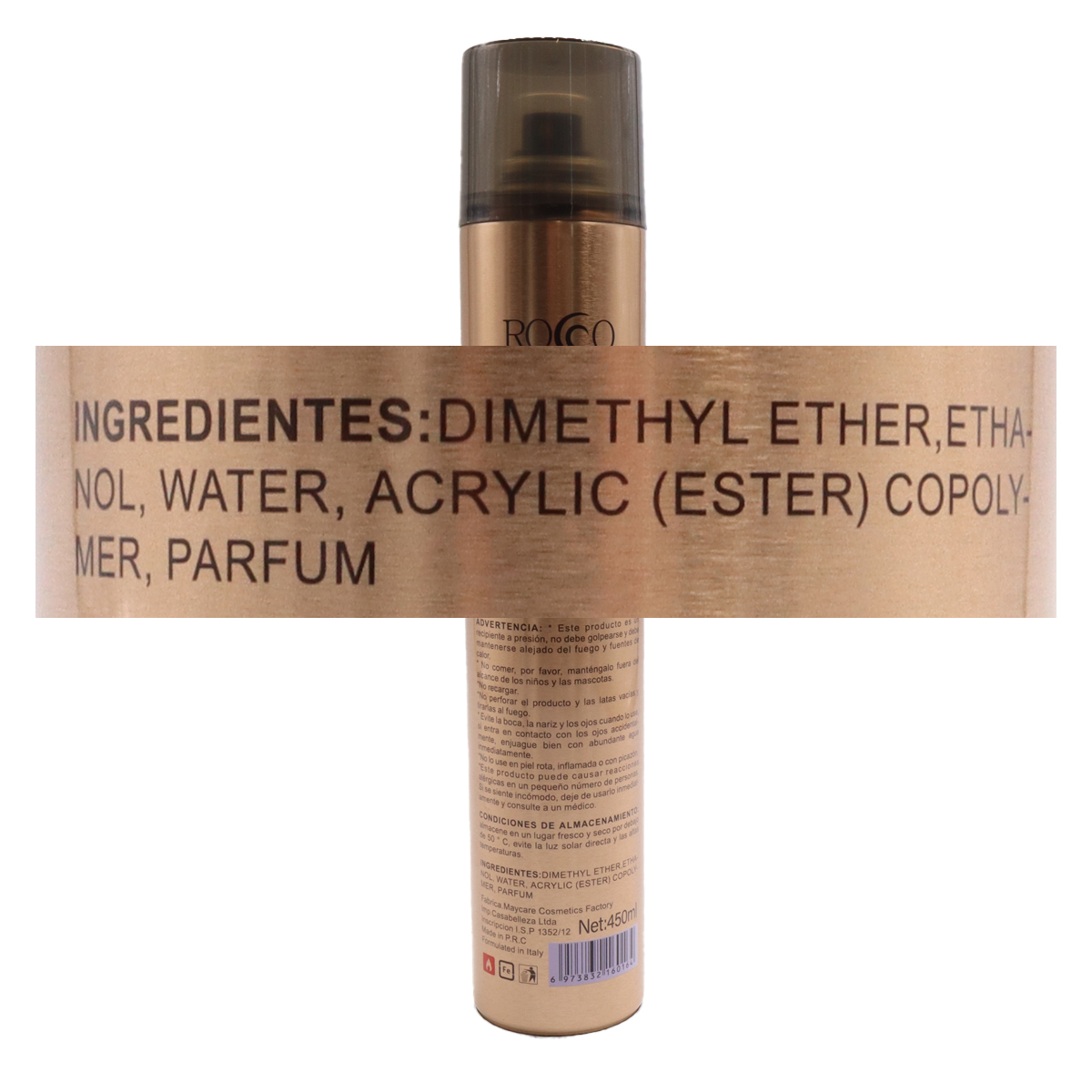 LACA ROCCO FIJADOR SECO FUERTE 8+ PROFESIONAL 72HRS 450 ML - 3
