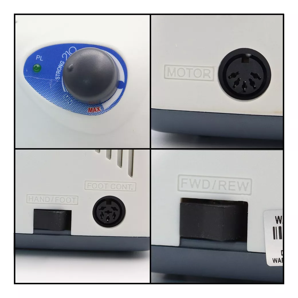 TORNO COSMETICAVAL MICROMOTOR STRONG 35000 RPM MANICURE PODOLOGÍA COREA - 4