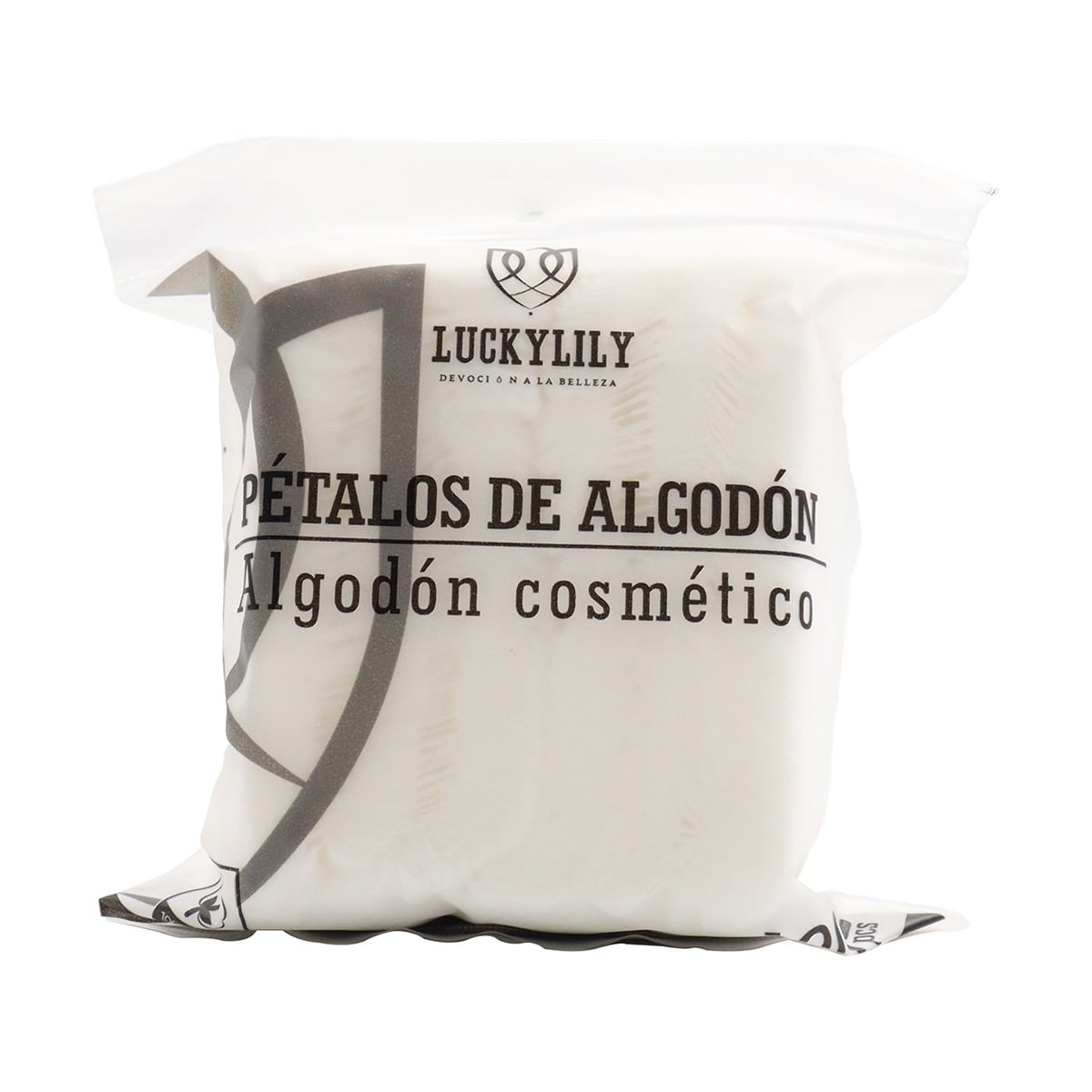 TOALLITAS COSMETICAVAL LUCKY LILY ALGODÓN SIN PELUSA LIMPIEZA FACIAL Y UÑAS 100U - 2