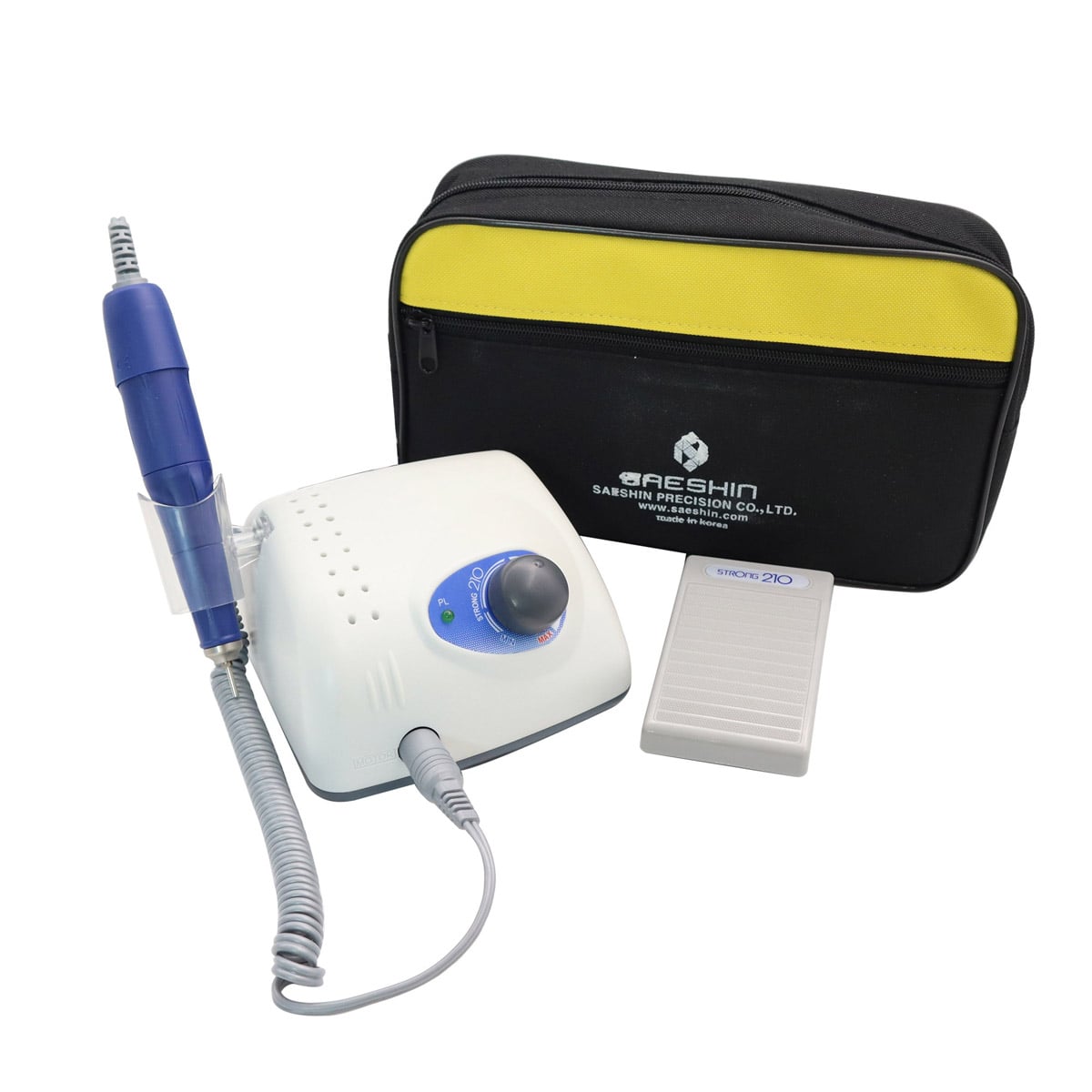 MICROMOTOR STRONG TORNO 40.000 RPM + FRESAS MANICURE RUSA - 2
