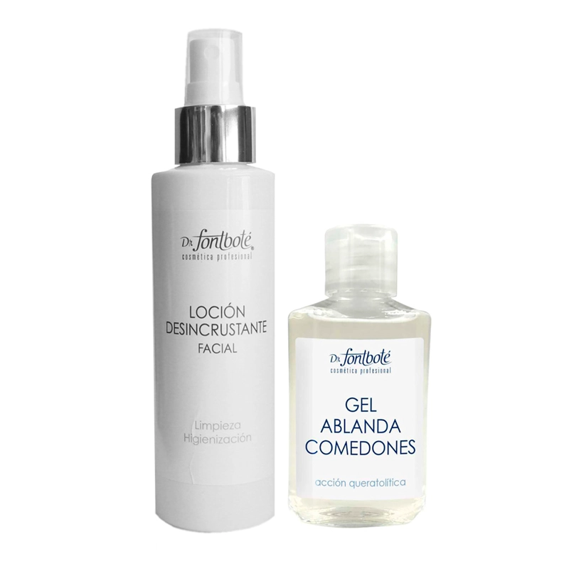 GEL ROSTRO DR FONTBOTÉ ABLANDA COMEDONES + LOCIÓN DESINCRUSTASTE PUNTOS NEGROS - 1