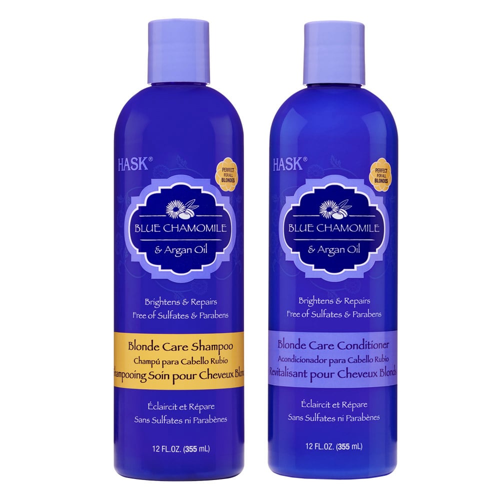 SHAMPOO MATIZADOR ACONDICIONADOR VIOLETA AZUL HASK ARGAN - 1