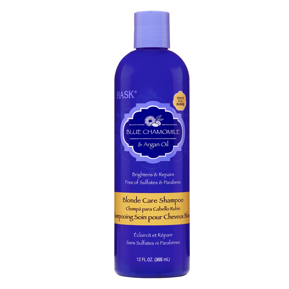 SHAMPOO MATIZADOR ACONDICIONADOR VIOLETA AZUL HASK ARGAN - 2