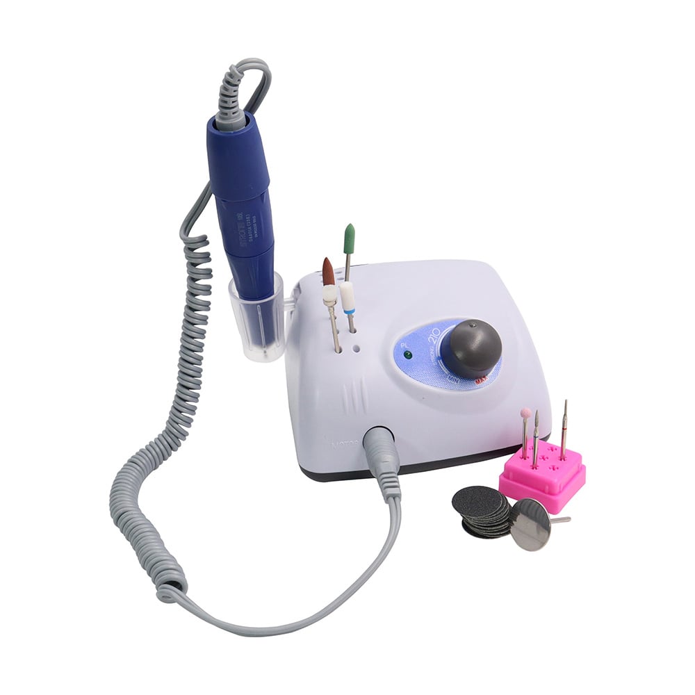 MICROMOTOR 35K STRONG 100 LIJAS PODOLOGÍA 7 FRESAS CERÁMICA - 2
