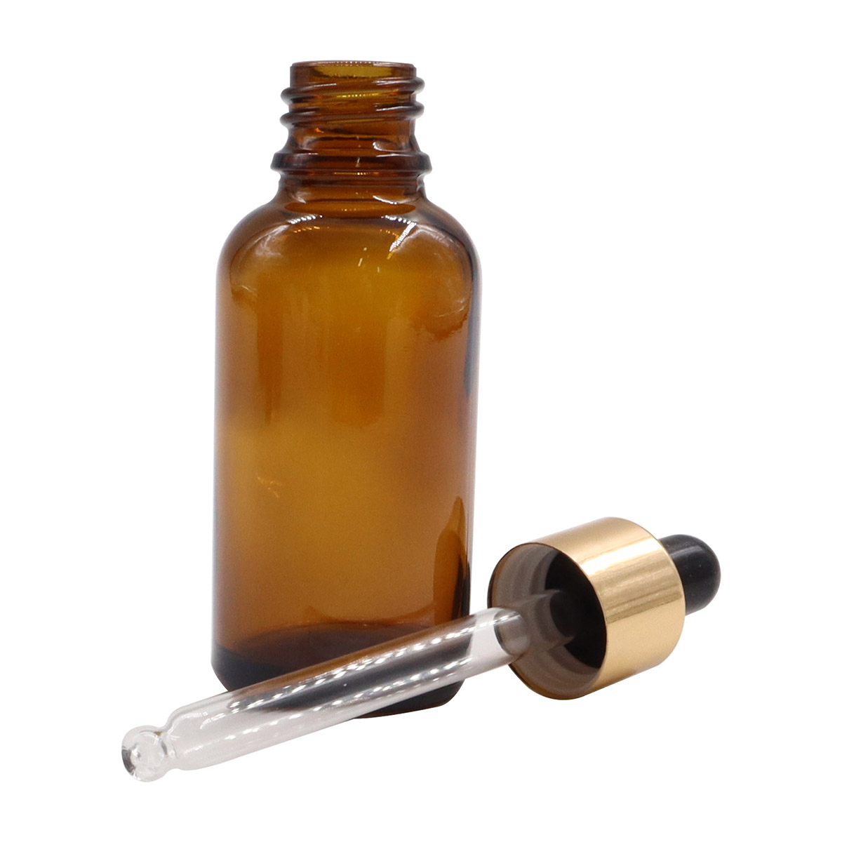 KIT COSMETICAVAL 30 ML 110 FRASCOS GOTERO DE VIDRIO ÁMBAR TRANSPARENTE TAPA NEGRA - 3