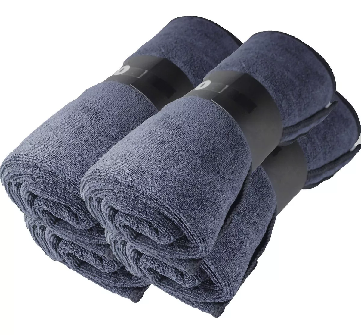 8 TOALLA AZUL OSCURA PELUQUERÍA MICROFIBRA 85*50 - 1