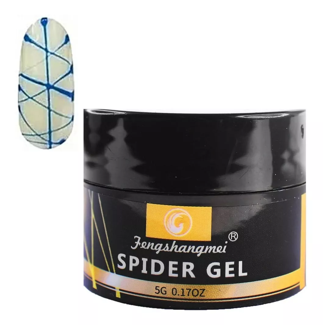 GEL SPIDER PARA DECORACIÓN DE UÑAS AZUL - 1