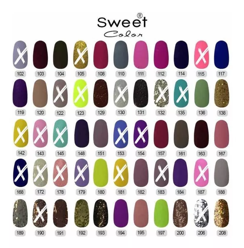 9 ESMALES PERMANENTES SWEET COLOR UÑAS - 3
