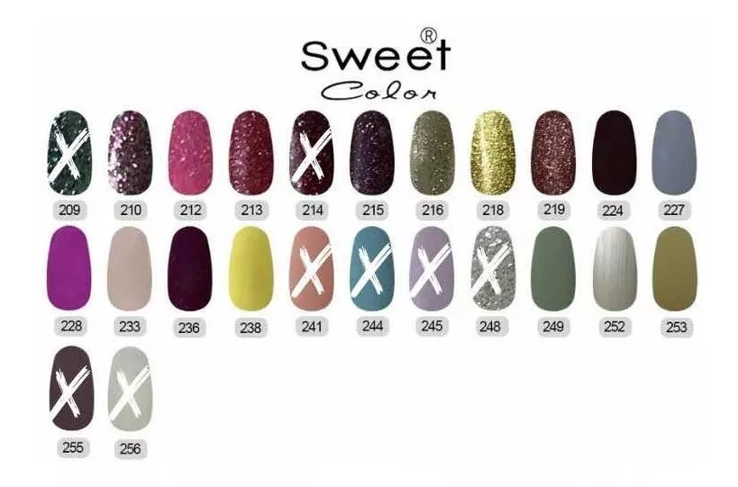 9 ESMALES PERMANENTES SWEET COLOR UÑAS - 5