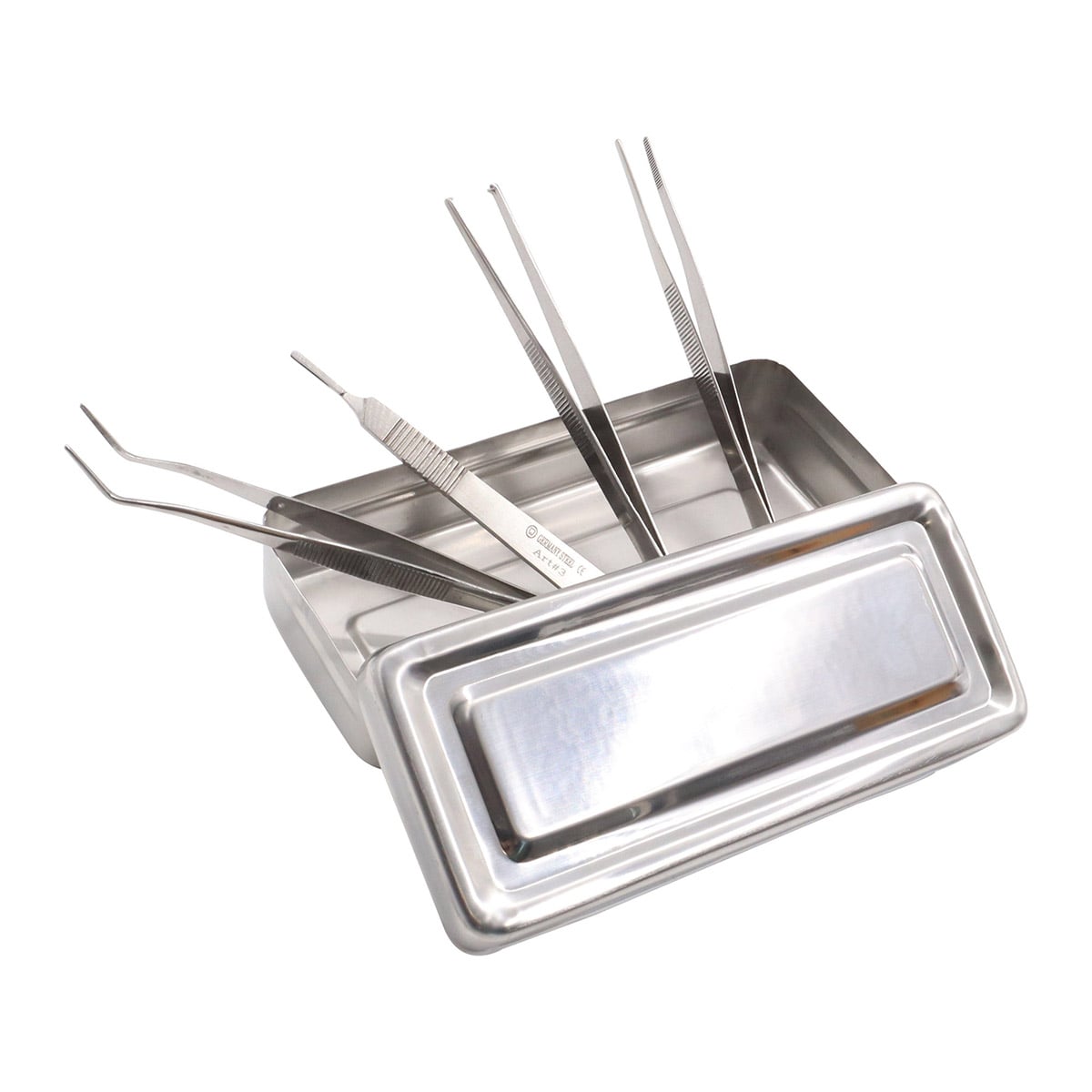 KIT PODOLOGÍA PROFESIONAL BANDEJA ALICATES GUBIA CAJA - 1