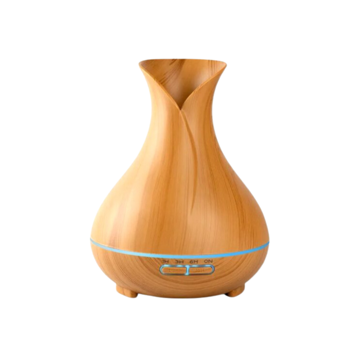 AROMA DIFUSOR ULTRASÓNICO AROMATERAPIA 550ML LÁMPARA CAFÉ - 1