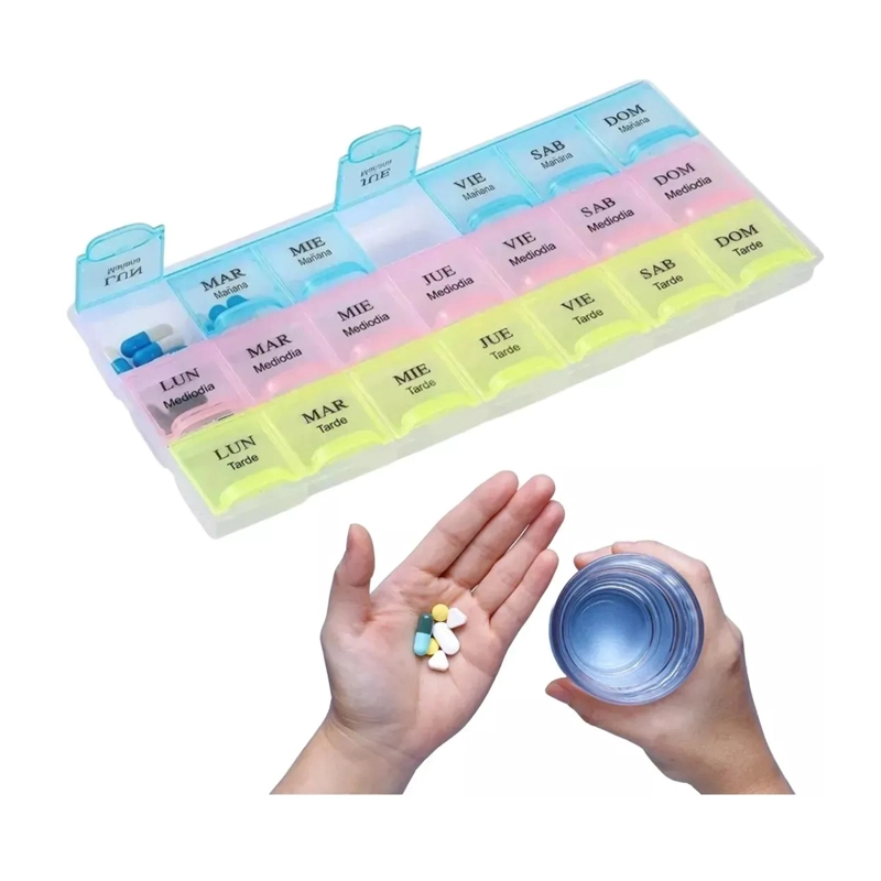 100 PASTILLERO SEMANAL 3 TOMAS U HORARIOS DIARIOS COLORES - 2