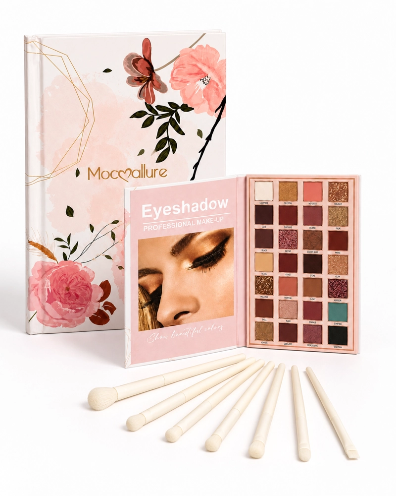 PALETA DE SOMBRAS Y MAQUILLAJE MOCALLURE + BROCHAS - 1