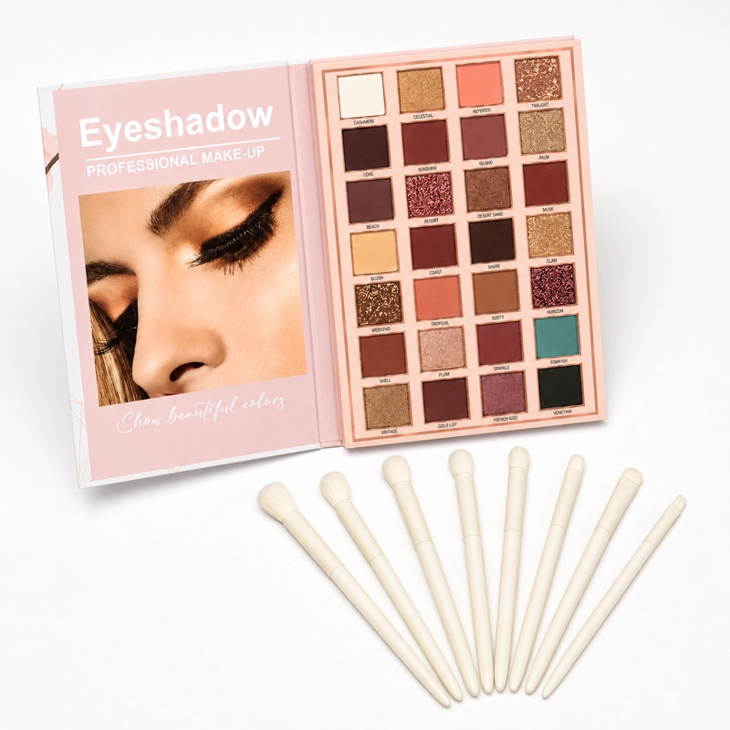 PALETA DE SOMBRAS Y MAQUILLAJE MOCALLURE + BROCHAS - 2