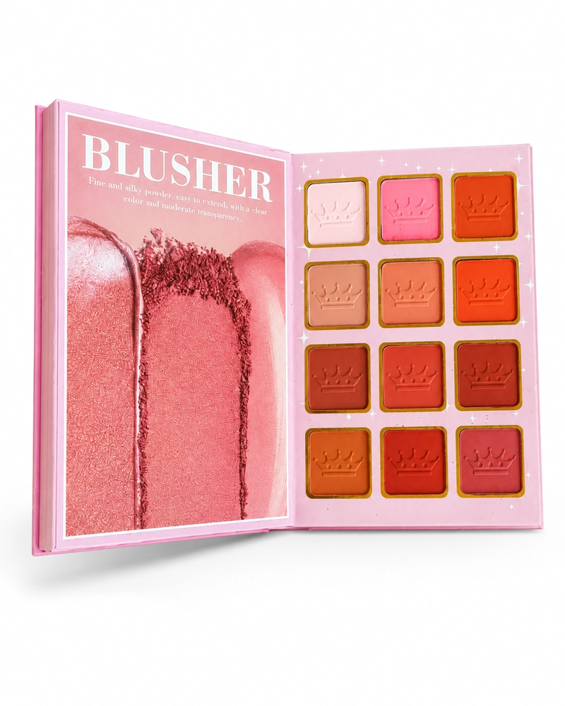 PALETA DE MAQUILLAJE SOMBRAS RUBORES CONTORNO CEJAS + BROCHAS - 4