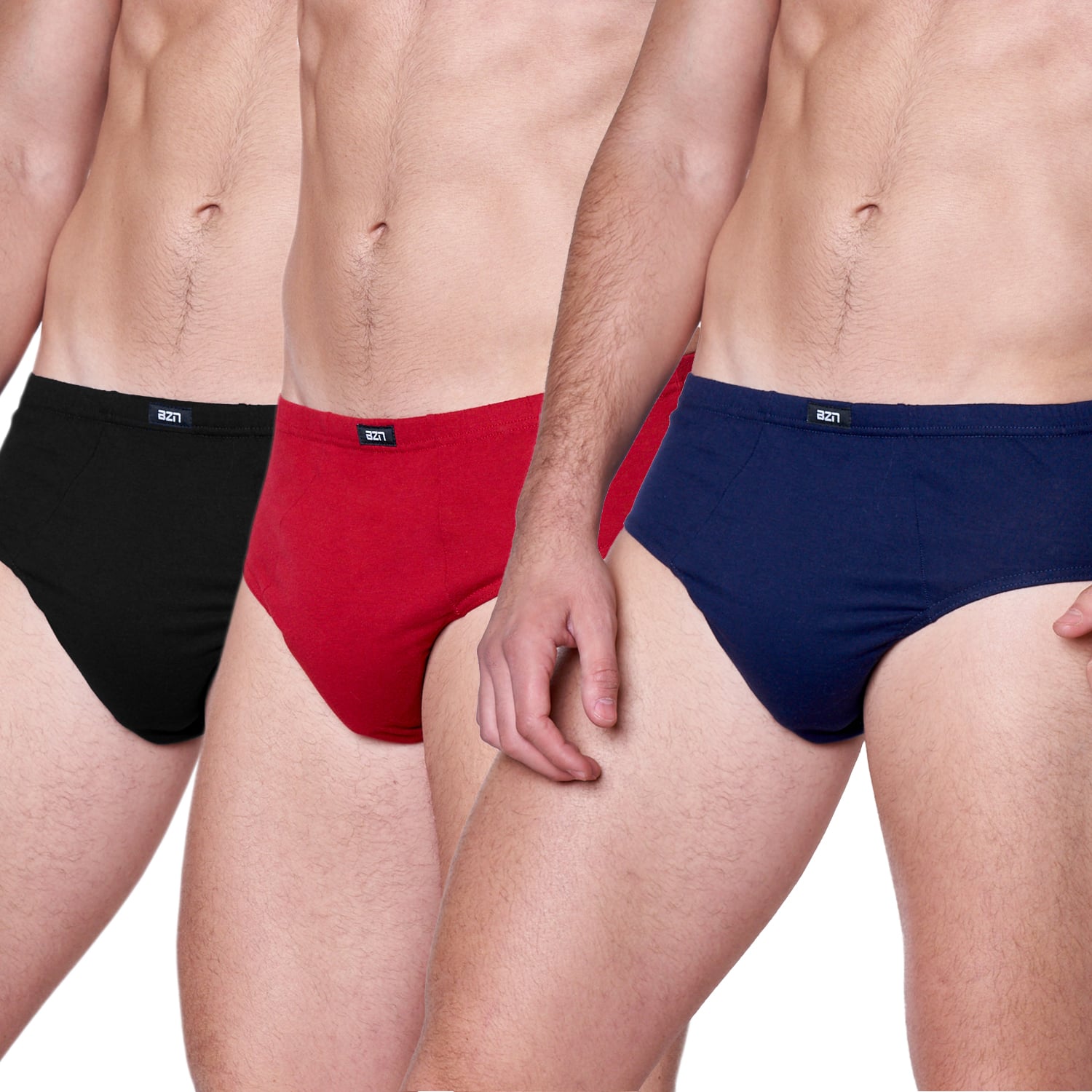 PACK X3 CALZONCILLOS SLIP HOMBRE BAZIANI ALGODÓN 5422 - 1