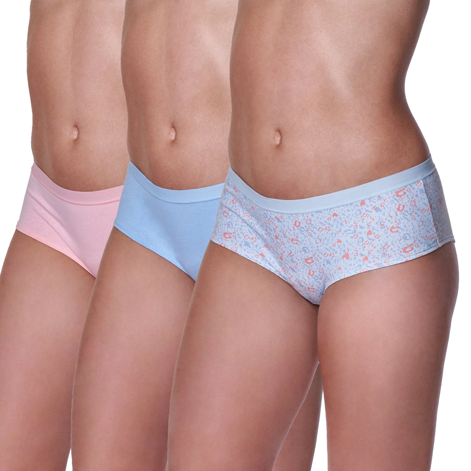 PACK X3 CALZONES MUJER BAZIANI PANTALETA ALGODÓN LYCRA 20560 - 1