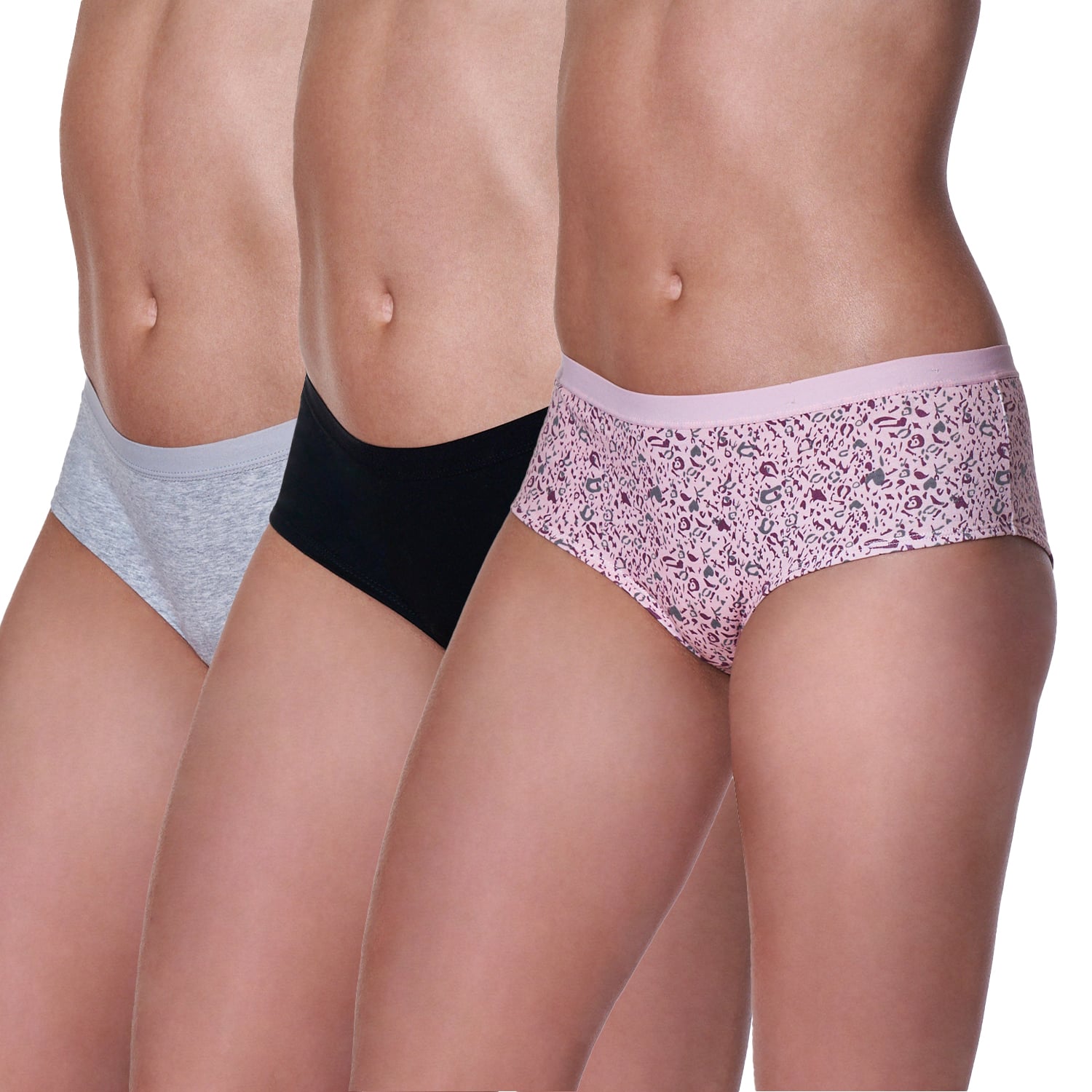 PACK X3 CALZONES MUJER BAZIANI PANTALETA ALGODÓN LYCRA 20560 - 1
