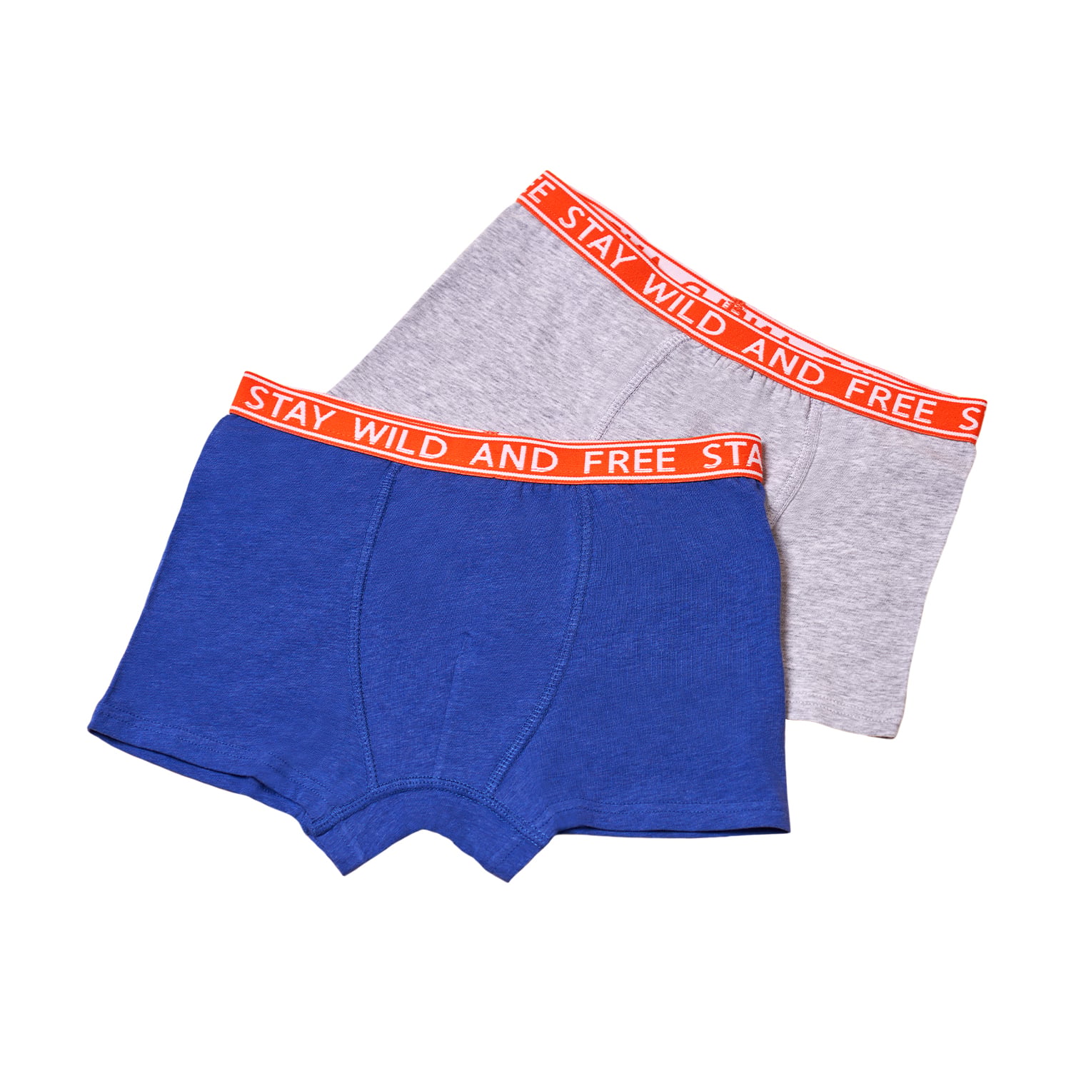 PACK2 BOXER NIÑO BAZIANI AZUL ALGODÓN LYCRA 5429 - 1