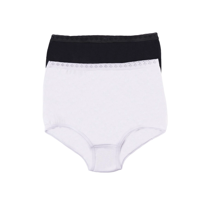 PACK X2 CALZONES MUJER BAZIANI ALGODÓN TIRO ALTO 20518 - 2