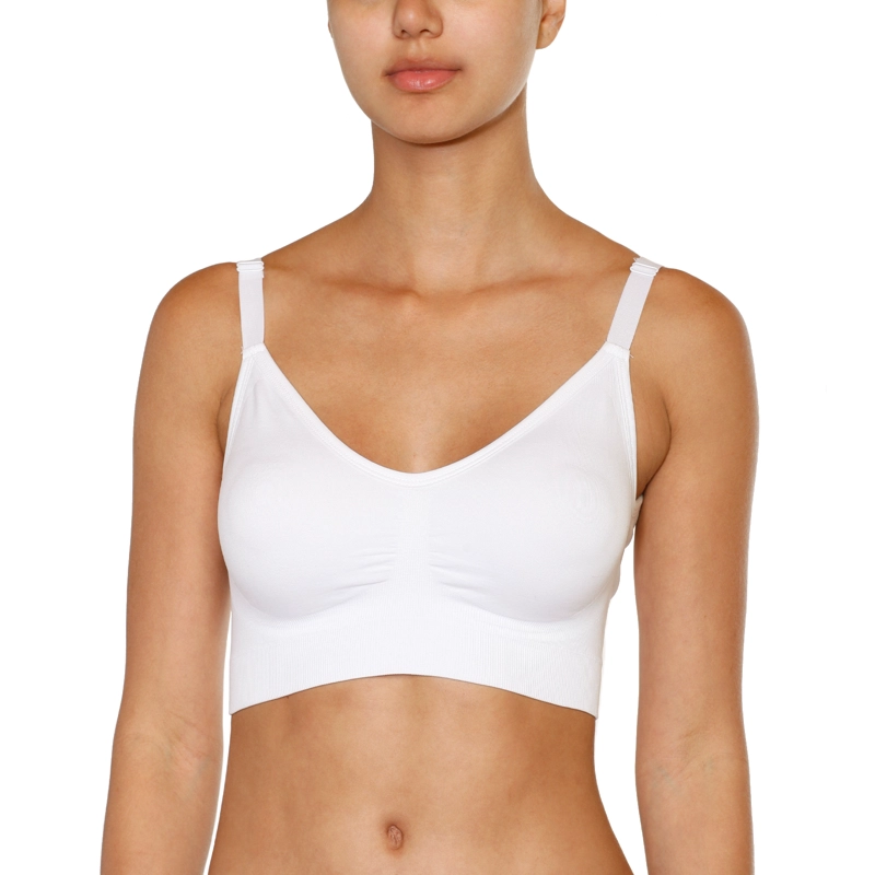 SOSTE N BUSTIER SEAMLESS BAZIANI BEIGE NEGRO Y BLANCO - 1