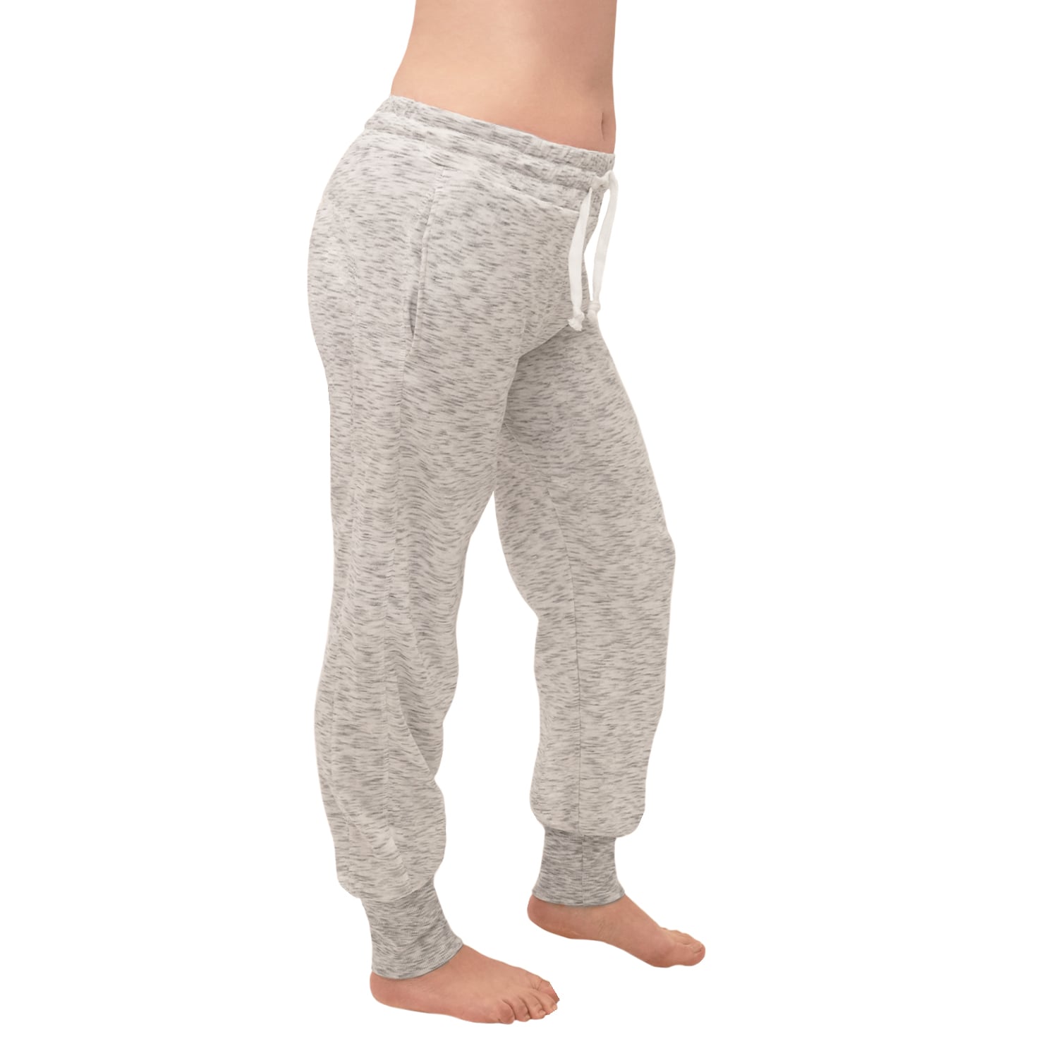 JOGGER MUJER BAZIANI GRIS PARDO FRANELA 8623 - 1