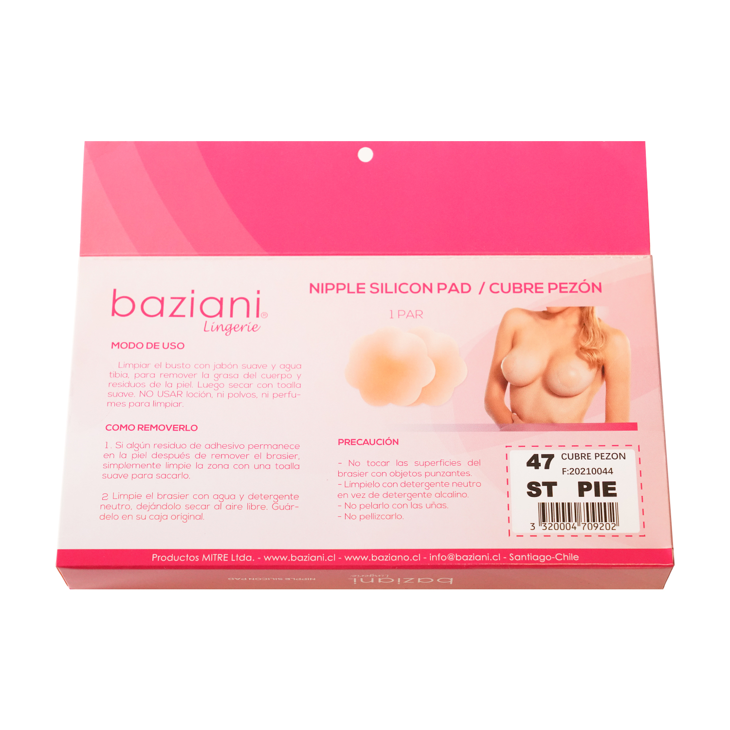 CUBREPEZÓN ADHESIVO MUJER BAZIANI SILICONA 47 - 2