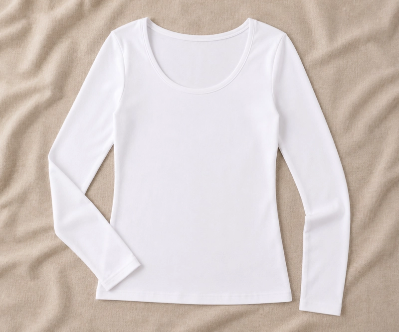 CAMISETA ALGODON MANGA LARGA MUJER 906 - 2