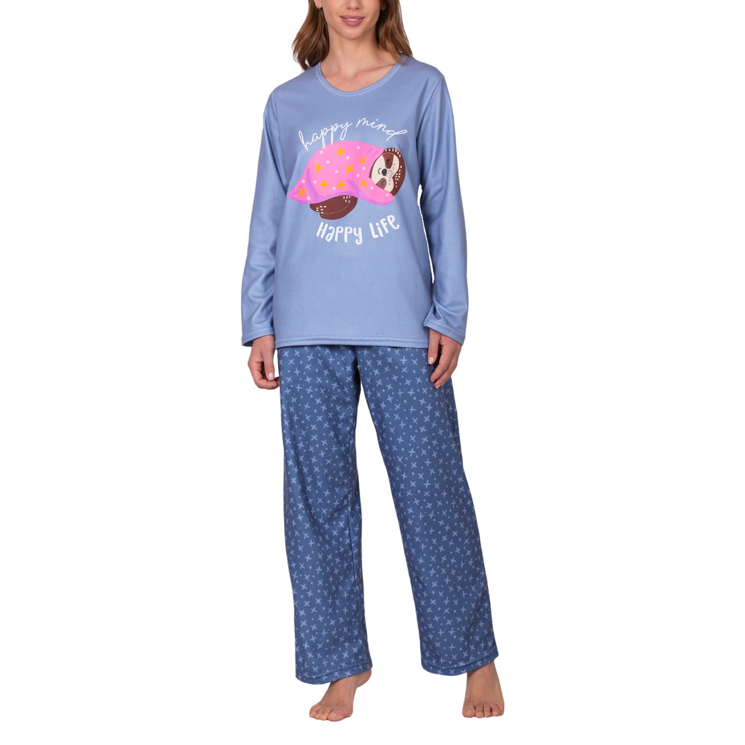 PIJAMA MICROPOLAR HAPPY MUJER 8679 - 1