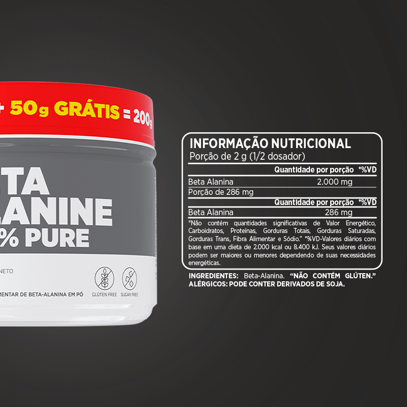 PACK ATLHETICA NUTRITION 100% BETA ALANINA - 150 + 50 GRS - ATHLETICA NUTRITION - 2