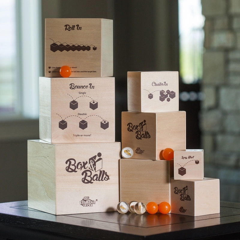 JUEGO DE MESA CREATIVO E INTERACTIVO FATBRAIN TOYS BOX N BALLS - 4