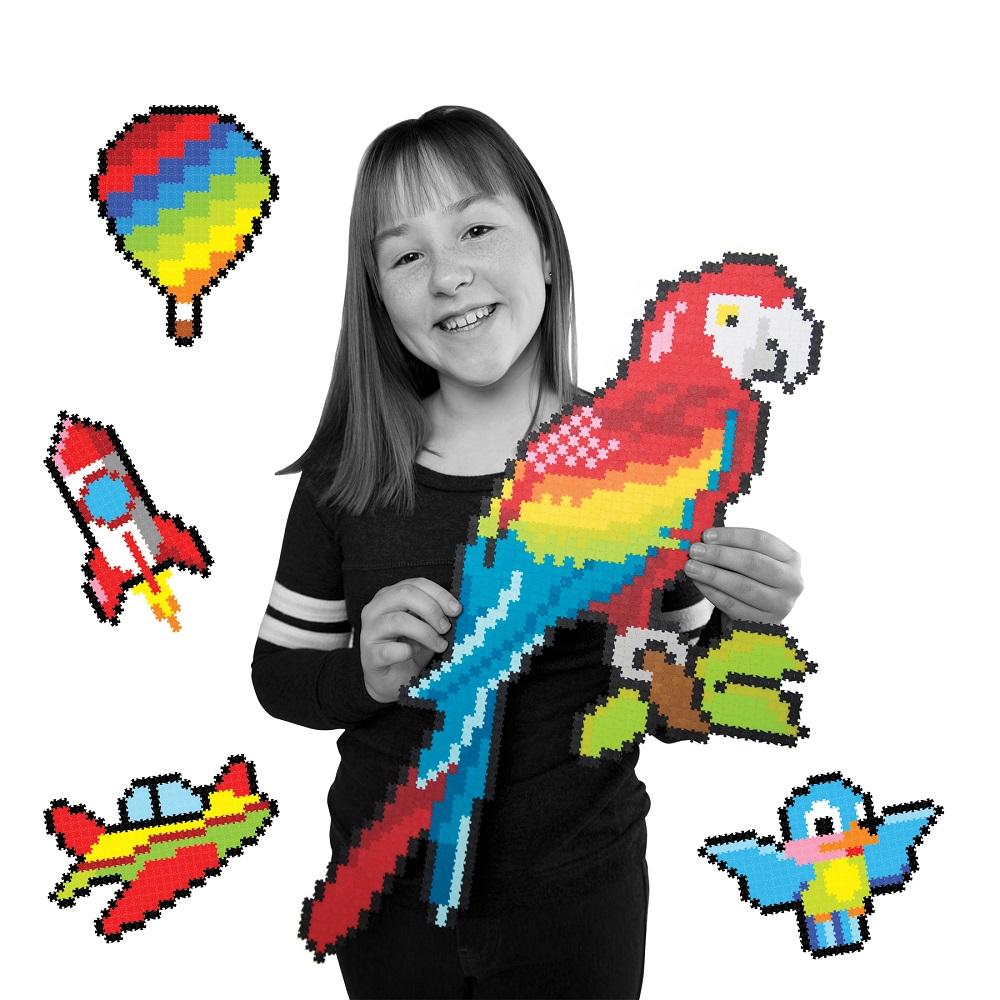 PUZLE DE PIXELES FATBRAIN TOYS JIXEZL 1500 PC SET - EN EL AIRE - 1