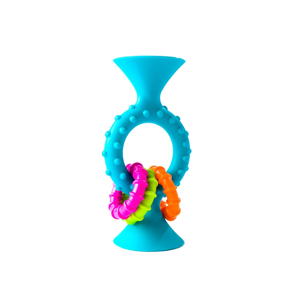 MORDEDOR FATBRAIN TOYS PIPSQUIGZ LOOPS CELESTE SONAJEROS SENSORIALES - 1