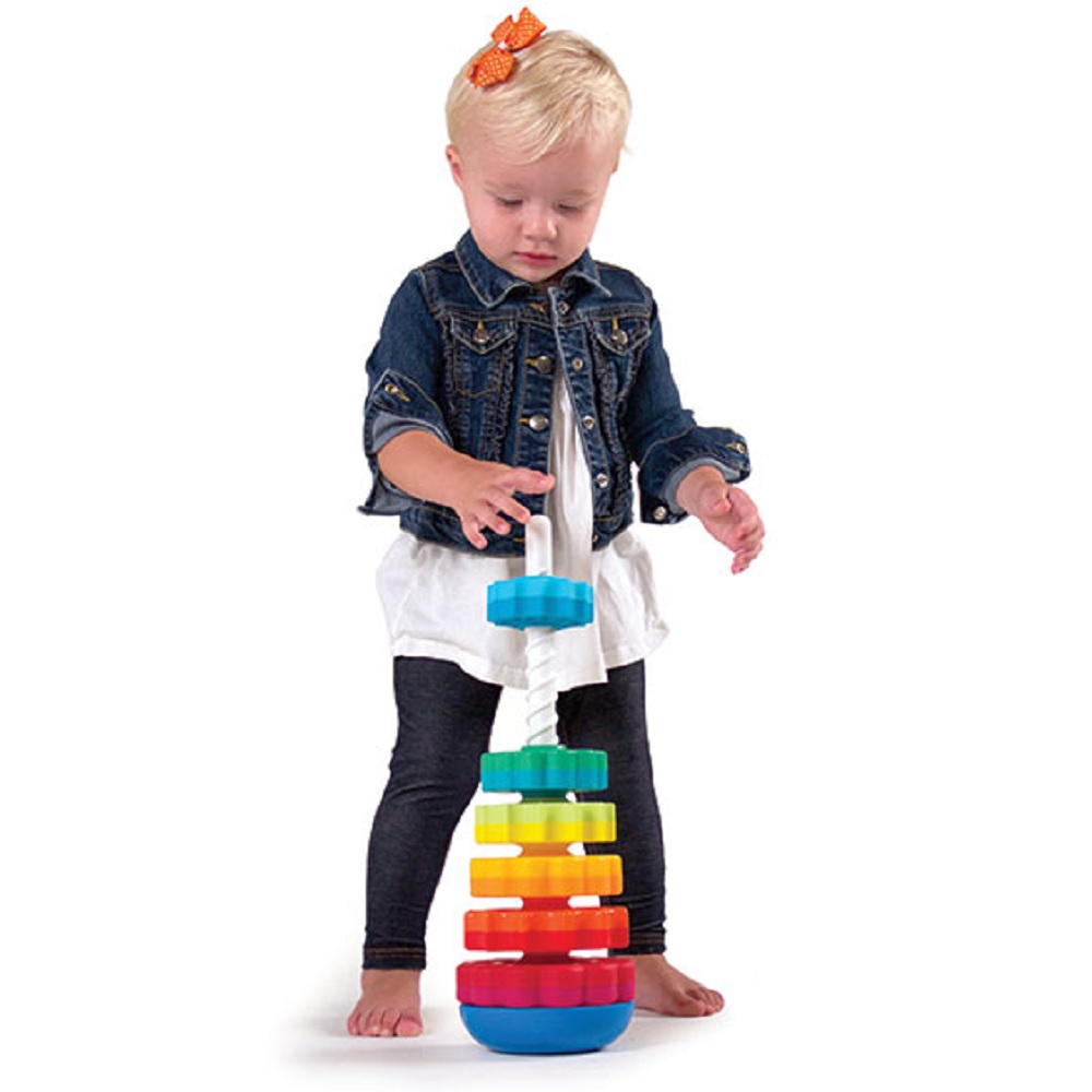 JUEGO CONSTRUCCIÓN FATBRAIN TOYS SPINAGAIN SENSORIAL BEBÉS - 1