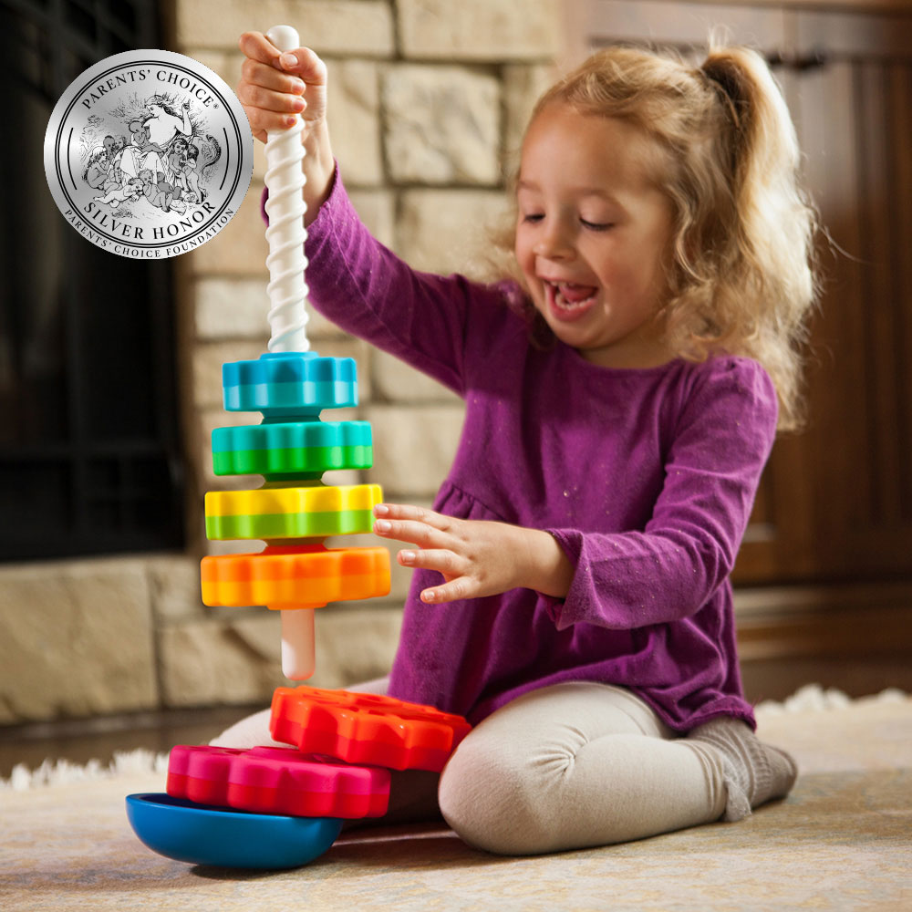JUEGO CONSTRUCCIÓN FATBRAIN TOYS SPINAGAIN SENSORIAL BEBÉS - 2