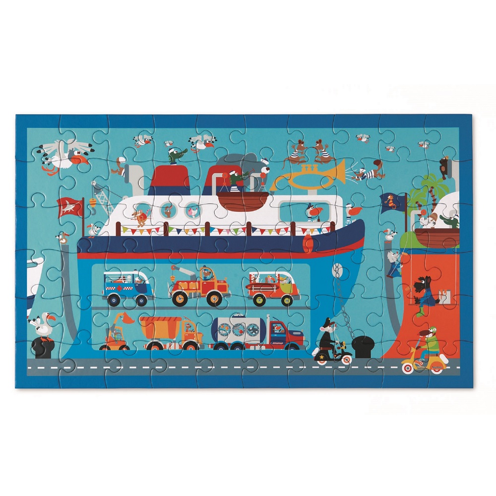 PUZZLE SCRATCH EUROPE 60 PCS FERRY - 1