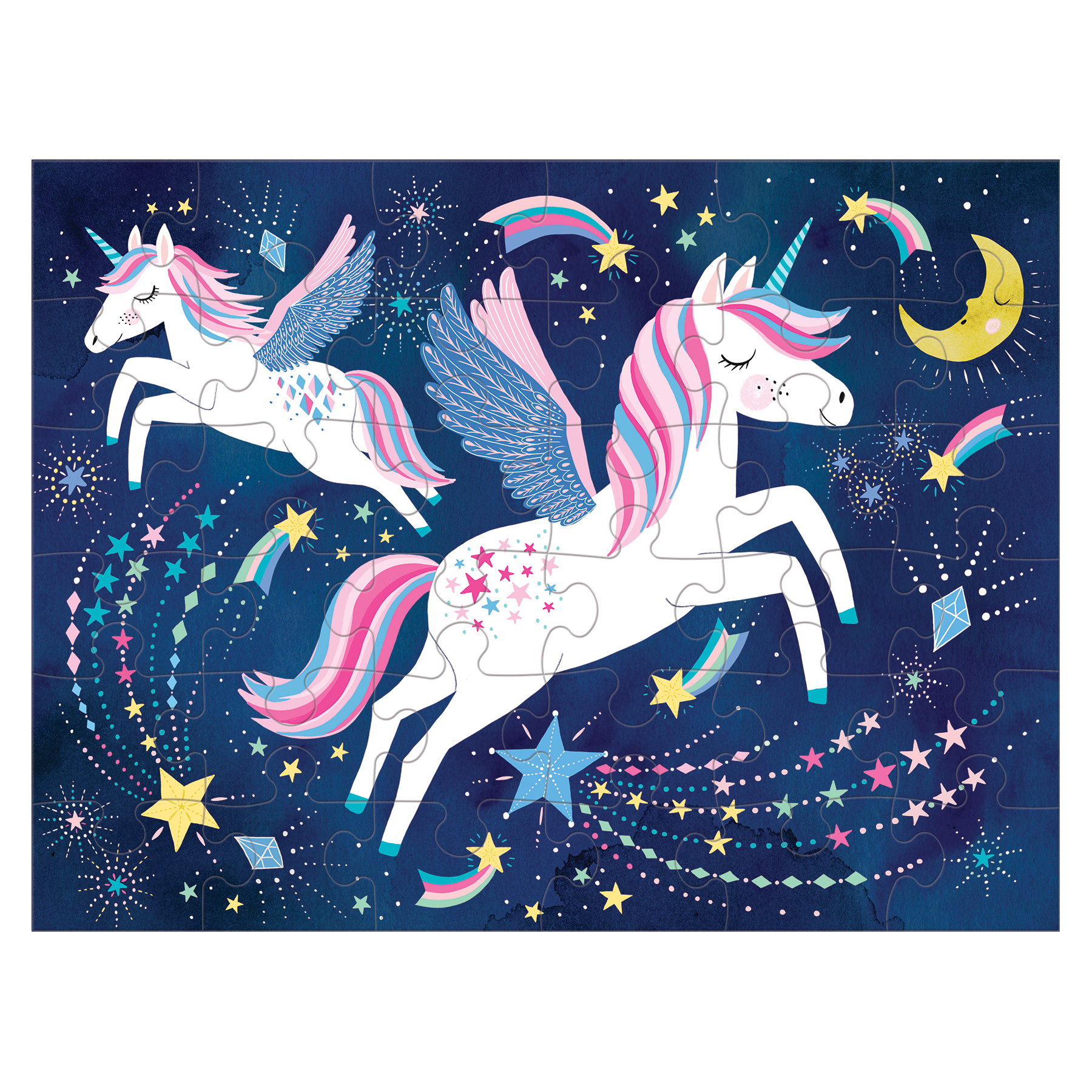 PUZZLE EN BOLSO MUDPUPPY UNICORNIOS MÁGICOS - 1